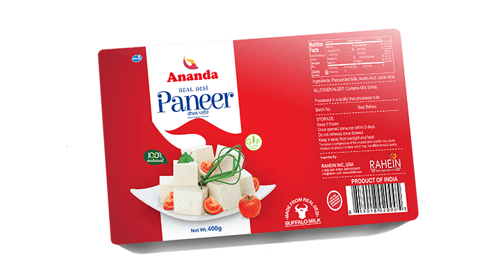 ananda paneer in usa distributed by Rahein.com