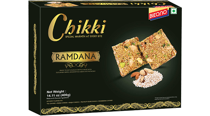 Ramdana Chikki made of traditional Indian Candy Bikano by rahein.com