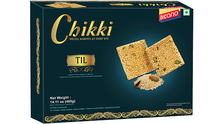 til chikki made of Gur traditional Indian Candy Bikano by rahein.com